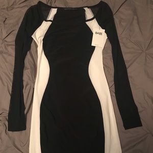 Black sheer sleeved dress size med
